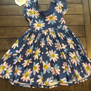 Little Sleepies Floral Blue Kids Dress